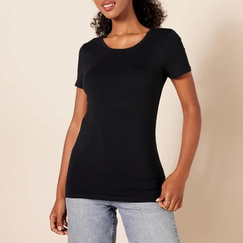 Vista 2 de Tienda Essentials Women's Classic-Fit Short-Sleeve Crewneck T-Shirt, Multipacks