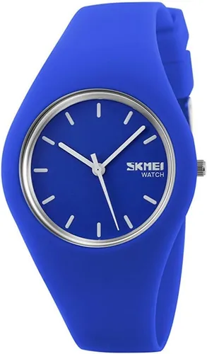 Vista 18 de Gosasa Casual estilo simple correa de silicona mujeres hombres deportes relojes 30M impermeable