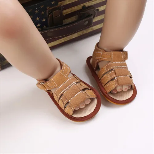 Vista 2 de Timatego Sandalias de verano para bebés, niños y niñas, suela suave, antideslizantes, para recién nacidos, primeros pasos, zapatos deportivos