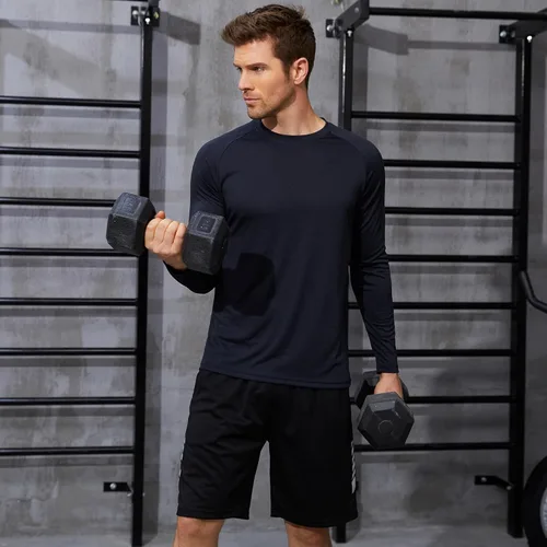 Vista 2 de CE' CERDR Long Sleeve Tee Shirts for Men - Quick Dry Moisture Wicking Sun Protection Long Sleeve T-Shirt for Workout Running