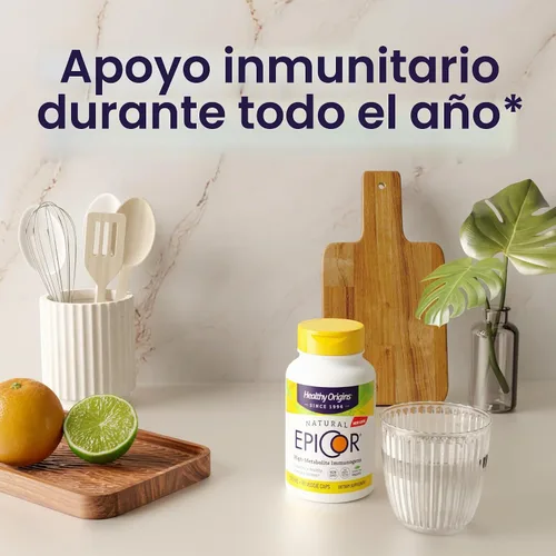 Vista 4 de Healthy Origins EpiCor Levadura Seca 500 mg, 30 Cápsulas Vegetales