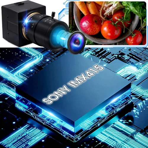 Vista 8 de Cámara USB 4K 0.1-0.472 in 4X Varifocal Lente Manual 2160P Cámara Ultra HD Compatible con UVC Primer Plano Webcam Soporte OpenCV PC Computadora
