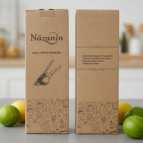 Vista 8 de NAZANIN Exprimidor de limón de doble tazón, exprimidor de cítricos de aluminio resistente y prensa de lima, exprimidor manual profesional