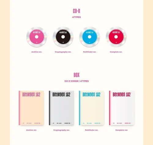 Vista 4 de TWICE [BETWEEN 1&2] 11th Mini Album Random Ver. CD+Photobook+5ea Photocard+Polaroid Photocard+Film Photo Sticker+Message Photocard+Heart