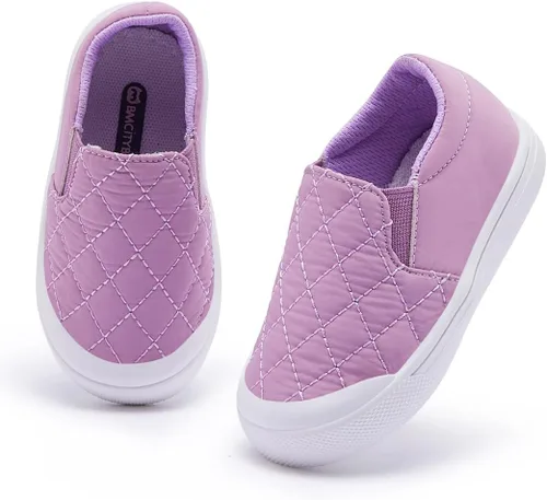 Vista 3 de BMCiTYBM Zapatos para bebé niño y niña, tenis antideslizantes suaves y ligeros, zapatos para caminar de primer paso, 6, 9, 12, 18, 24 meses