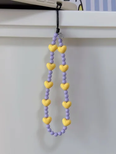 Vista 103 de Drawwind Correa con cuentas para teléfono con pulsera universal, cordón para teléfono celular lindo, pulsera de muñeca con cuentas, cadena de hilo