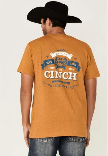 Vista 4 de Cinch Camiseta de manga corta para hombre, Oro