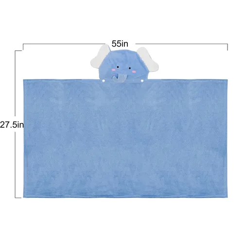 Vista 2 de ROMASA Toalla de Baño para Bebé con Capucha Ultra Suave y Absorbente Albornoz para Niños Pequeños Manta para Recién Nacidos Regalos de Baby Shower