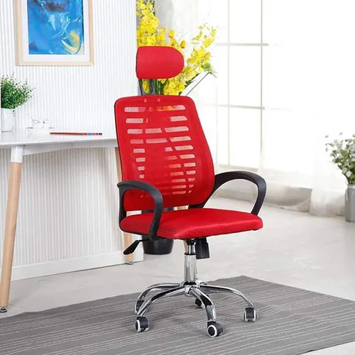 Vista 8 de Ergonomic Computer Chair Gaming Chair with Headrest and Lumbar Support, High Back Mesh Desk Chair Swivel Executive Chair for Home Office Study Pink