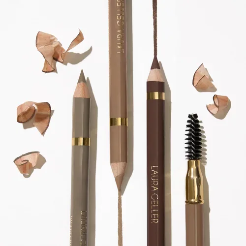 Vista 4 de LAURA GELLER NEW YORK Bravo Brows - Lápiz suave + cepillo, color rubio