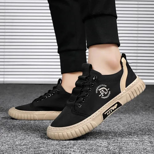 Vista 5 de GOXIANG Zapatos de correr para hombre, tenis de moda, zapatos de golf, cómodos zapatos de baloncesto, zapatos de tenis casuales, zapatos para caminar