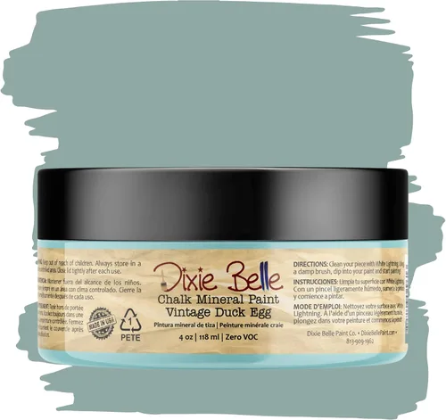 Vista 57 de Pintura para muebles con acabado de tiza Dixie Belle Paint Company - Amatista (4oz) - Pintura mineral de tiza chic púrpura profundo mate
