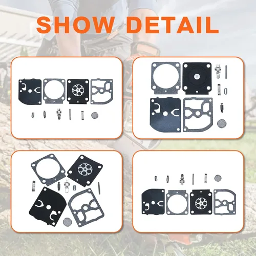 Vista 4 de Para Stihl FS85 FS80R FS85R FS85R FS85T FS85RX recortadora, kit de reparación de carburador, para Zama C1Q-S70A C1Q-S150 C1Q-S153 C1Q-S160 C1Q-S165