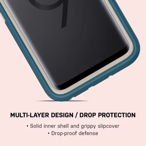 Vista 8 de OtterBox Defender Series - Funda solo para Galaxy S9+ (solo funda), embalaje no minorista, nebulosa morada (orquídea vinosa/morado noche)