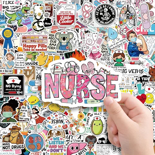 Vista 16 de LINAYE 100 calcomanías individuales de recompensa de Punny que no se repiten, vinilo motivacional, impermeables, calcomanías para profesores, a