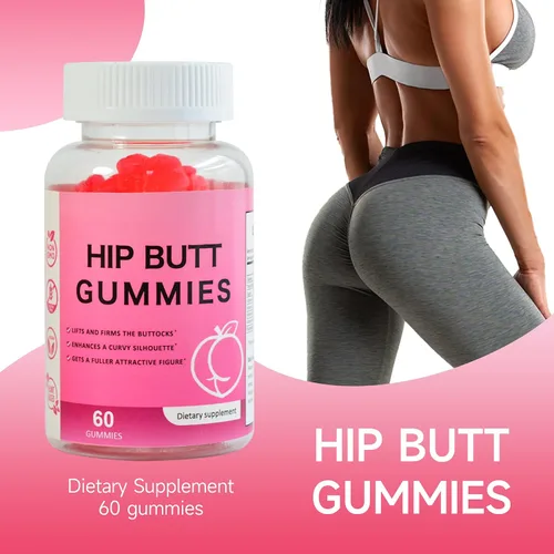 Vista 2 de Laicuherb BBL - Gomitas para mujer Curves-Berry Flaovr Booty Gummies con vitamina A, C, B6, 60 unidades de mezcla de hierbas en forma de oso