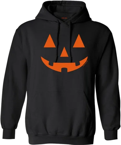 Vista 2 de Joe's USA Jack O' Lantern - Camiseta de disfraz de calabaza para hombre y mujer Manga larga negra.