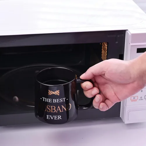 Vista 7 de Miicol Taza de café divertida de 16 onzas, taza de té de cerámica grande, idea de regalo para hombres, marido, bonita taza de café de oficina, taza