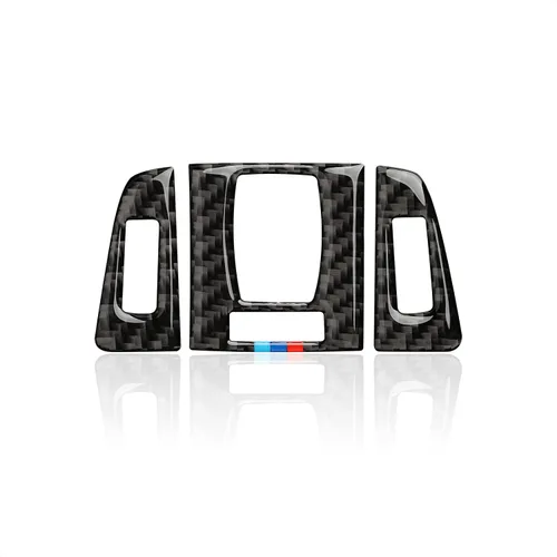 Vista 9 de 3 piezas de calcomanías de fibra de carbono para aire acondicionado de coche, cubierta de moldura adhesiva para BMW 3 4 Series F30 F31 F34 3GT F32