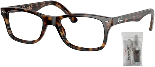 Vista 2 de Ray-Ban RX5228 - Lentes cuadrados para hombre y mujer + paquete con kit de gafas de diseñador iWear