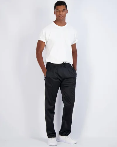 Vista 5 de Real Essentials Paquete de 3 Pantalones deportivos de tricot, informales, deportivos y activos, con parte inferior abierta y bolsillos para hombre