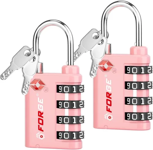 Vista 23 de Forge Doble apertura: cerradura con llave o combinación, cerradura aprobada por la TSA para equipaje, estuche pelícano, viajes, gimnasio, escuela