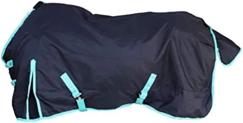 Vista 6 de Sábana de lluvia para caballo de 1200 denier (impermeable/transpirable y a prueba de viento), sábana impermeable transpirable para caballo