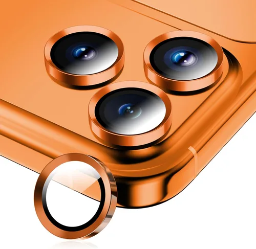 Vista 38 de Protector de lente de cámara para iPhone 17/16/16 Plus, Vidrio templado de metal Cubierta individual de lente de cámara [Anti-caída] Compatible