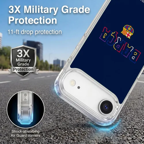 Vista 319 de Head Case Designs Funda de gel suave con licencia oficial del FC Barcelona Barca Crest Graphics [protección de grado militar] compatible con Apple