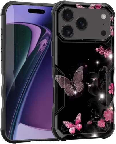 Vista 21 de Funda para iPhone Air, [doble capa] [protección contra caídas de grado militar de 10 pies] Funda resistente a prueba de golpes para iPhone Air