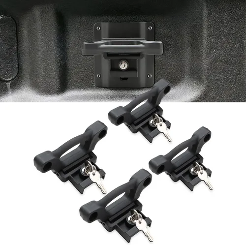 Vista 10 de auovo Anclajes de Amarre Compatibles con Ford F150 F250 F350 2015-2025 2026 Anclajes de Amarre para Caja de Camioneta con Placas de Soportes Grapas