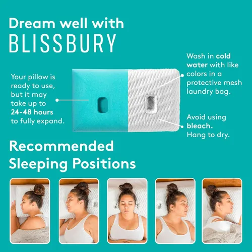 Vista 7 de Almohada para la oreja con orificio para dormir y recuperación Almohada de perforación Diseño ajustable de espuma viscoelástica con orificios