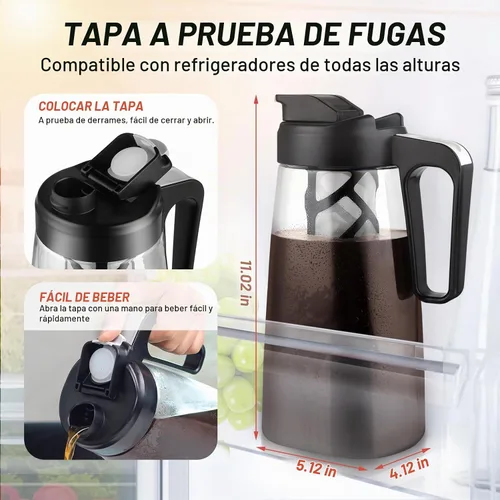 Vista 2 de Sivaphe Cafetera/Tetera Fría Grande 64 oz /2 L