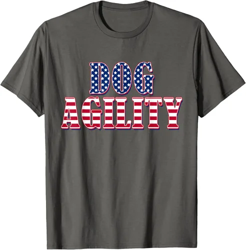 Vista 58 de Dog Agility American Flag - Camiseta de agilidad para perros, Negro