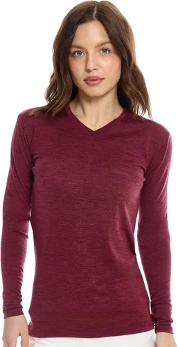 Vista 25 de 100% Merino Wool Base Layer Women - Thermal Merino Wool Shirt Women 190 morado oscuro