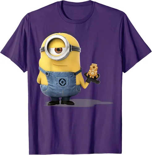 Vista 70 de Camiseta Despicable Me Minions Holding A Ginger Bread Minion Retrato Pequeña