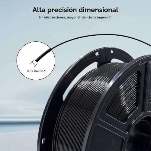 Vista 5 de FLASHFORGE Filamento para impresora 3D, filamento PLA PRO de 1.75 mm, carrete de 1 KG (2.2 libras), precisión dimensional de +/- 0.02 mm para Negro