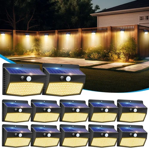 Vista 20 de Peasur 1 paquete de luces solares con sensor de movimiento para exteriores