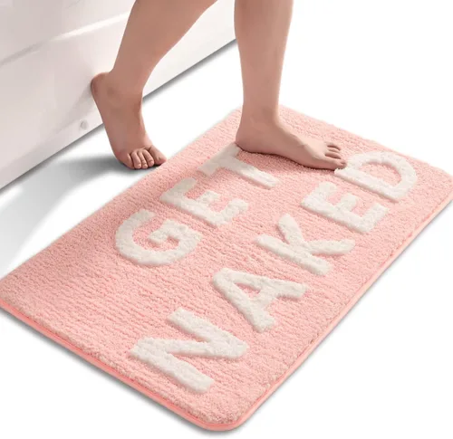 Vista 11 de QJHOMO Get Naked Bath Mat Alfombras Lindas de Baño Lindas Alfombras de Baño Graciosas Antideslizantes Decoración de Bañera Antideslizante Alfombra