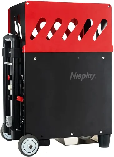 Vista 6 de Máquina portátil de pelotas de tenis (26 libras) - Motor dual para TopSpin y Backspin, más de 80 bolas, máximo 68 MPH, más de 4 horas de juego