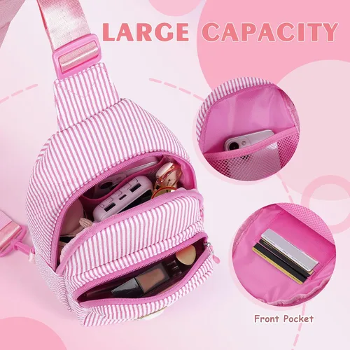 Vista 6 de YOOLIFE Bolso bandolera con inicial para niñas, regalos para mujeres y niñas, riñonera con inicial, monederos de regalo para niñas, regalos