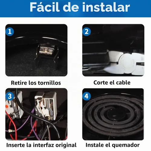 Vista 3 de WB2X8228 - Kit de receptáculo y cable de elemento, compatible con GE Hotpoint Electric Ranges de repuesto para estufas de estufa, bloque