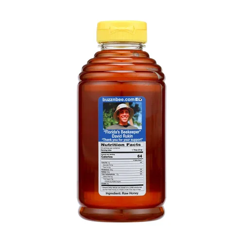 Vista 2 de Buzzn Bee Miel cruda de Florida - Sin pasteurizar y sin filtrar (flor de naranja, 1.5 libras)