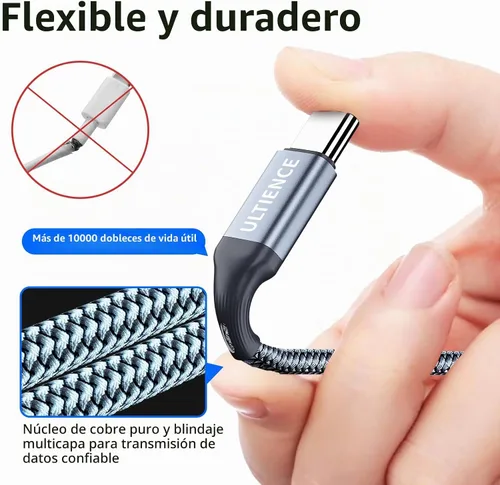 Vista 3 de Paquete de 2 adaptadores USB C a USB USB hembra a USB C macho OTG - Transferencia de datos SuperSpeed de 10 Gbps para MacBook Pro/iPad Air, iPhone