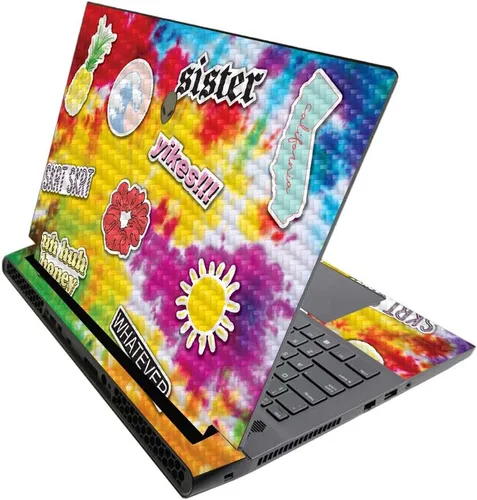 Vista 625 de MightySkins - Skin brillante con purpurina para Alienware M17 R3 (2020) y M17 R4 (2021) - Diversión de los años 90 Acabado duradero con purpurina