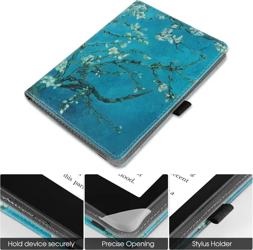 Vista 2 de HGWALP Funda universal para lectores electrónicos de 6-6.8-7 pulgadas, funda Paperwhite con correa de mano compatible con todos los libros