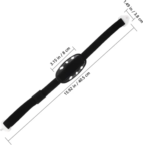 Vista 5 de Toddmomy 1 correa universal de barbilla para casco con correa elástica negra y copa de barbilla, correa ajustable para casco para protección general
