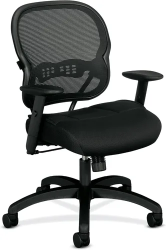 Vista 7 de HON Silla ejecutiva grande y alta con tela de malla y brazos ajustables, negra (VL705)
