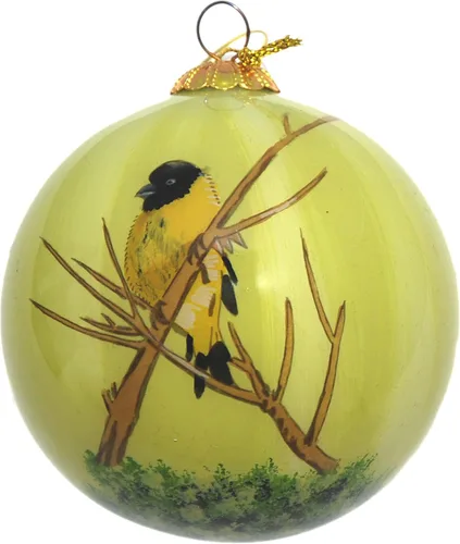 Vista 8 de Adorno navideño de vidrio soplado Bluebird Incluye caja de regalo