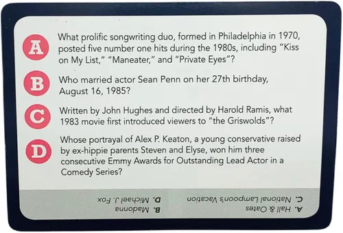 Vista 4 de You Gotta Know 1980s - Juego de Trivia